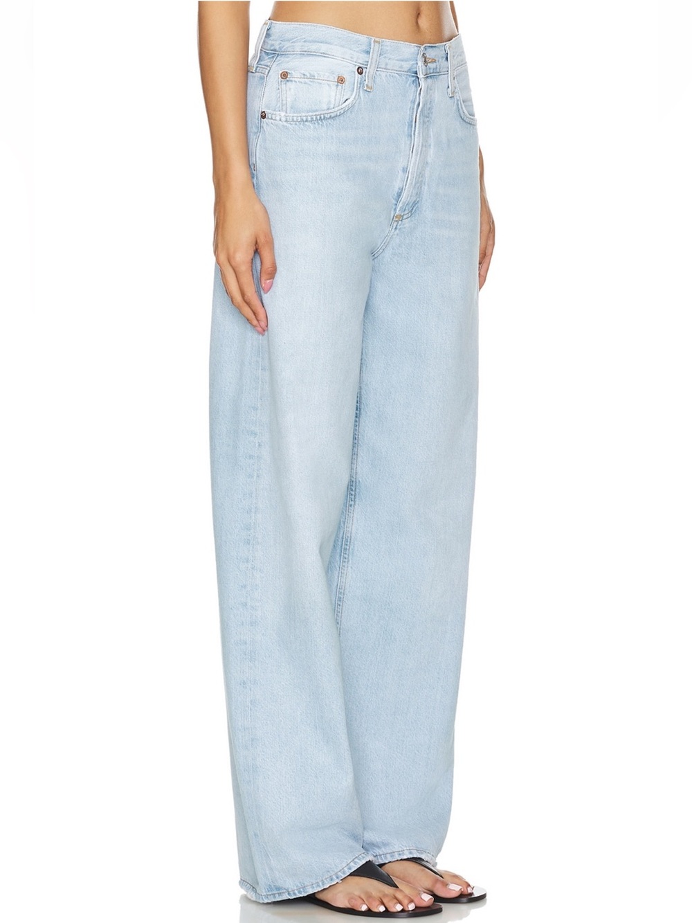 Agolde low slang baggy jeans in fragment - Picture 2 of 7